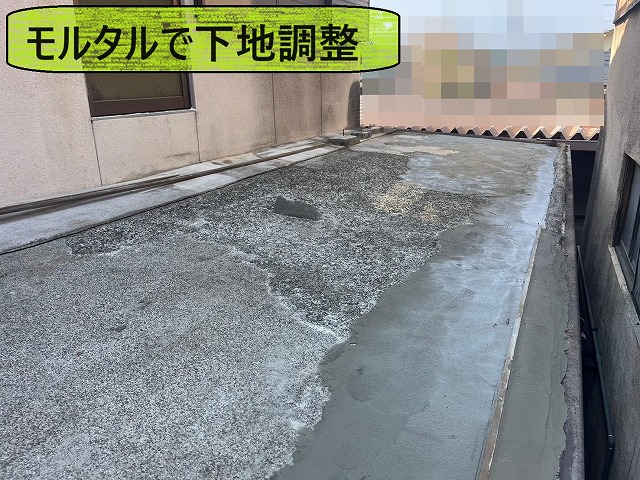 甲府市　ウレタン防水工事